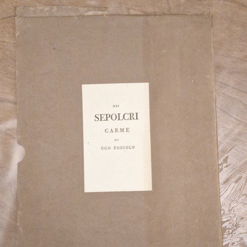 Ugo foscolo sepolcri poesia - i,