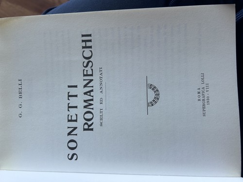 Belli sonetti romaneschi - belli,
